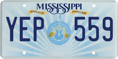 MS license plate YEP559
