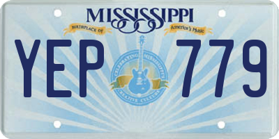 MS license plate YEP779