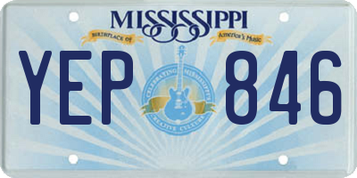 MS license plate YEP846