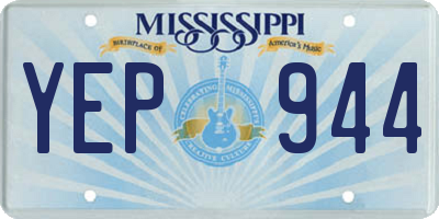 MS license plate YEP944