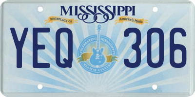 MS license plate YEQ306