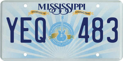 MS license plate YEQ483