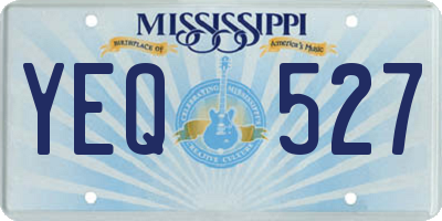 MS license plate YEQ527