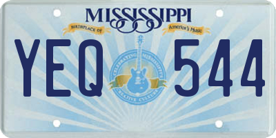 MS license plate YEQ544