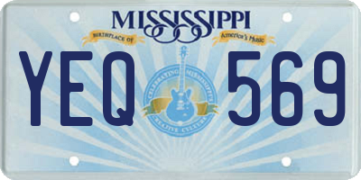 MS license plate YEQ569