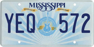 MS license plate YEQ572