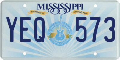 MS license plate YEQ573