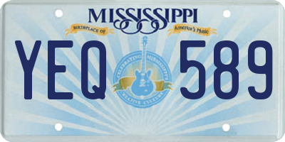 MS license plate YEQ589