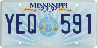 MS license plate YEQ591