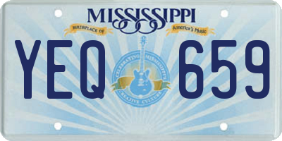 MS license plate YEQ659
