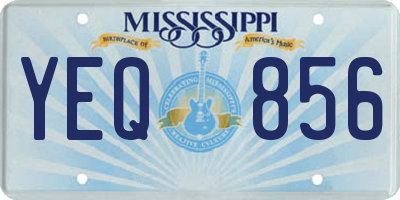 MS license plate YEQ856