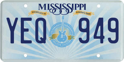 MS license plate YEQ949