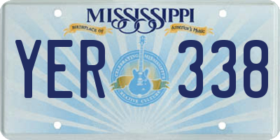 MS license plate YER338
