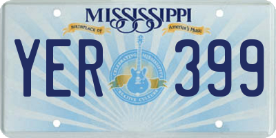 MS license plate YER399