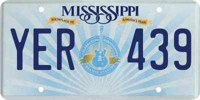 MS license plate YER439