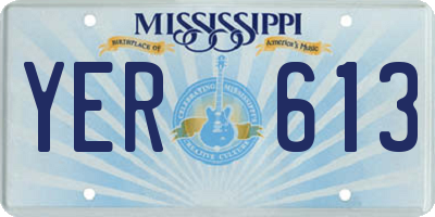 MS license plate YER613