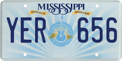 MS license plate YER656