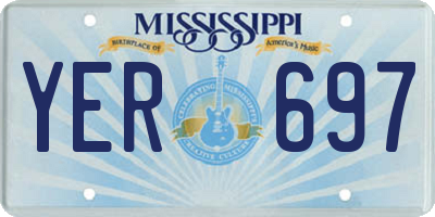 MS license plate YER697