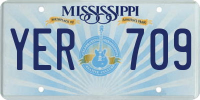 MS license plate YER709