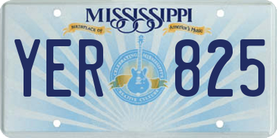 MS license plate YER825