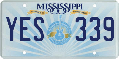 MS license plate YES339