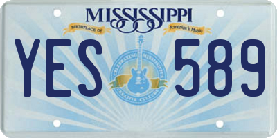 MS license plate YES589