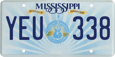 MS license plate YEU338