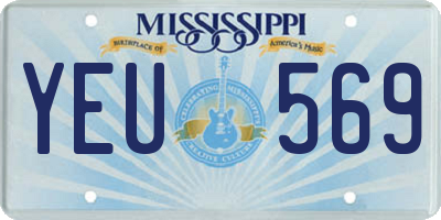 MS license plate YEU569