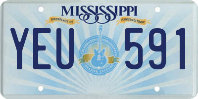 MS license plate YEU591