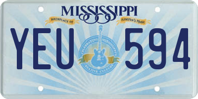 MS license plate YEU594