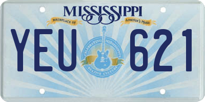 MS license plate YEU621
