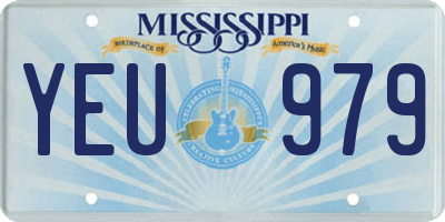 MS license plate YEU979