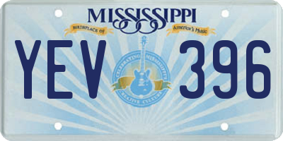 MS license plate YEV396