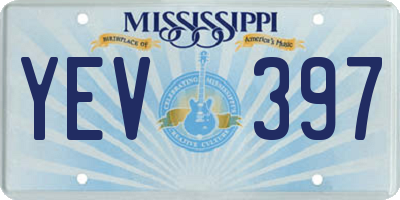 MS license plate YEV397