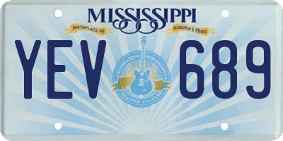 MS license plate YEV689