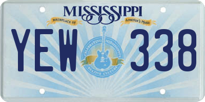 MS license plate YEW338