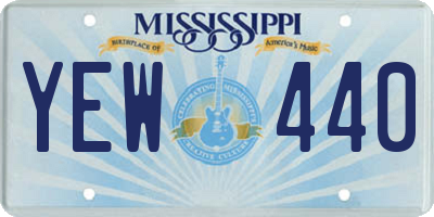 MS license plate YEW440