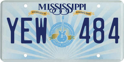 MS license plate YEW484
