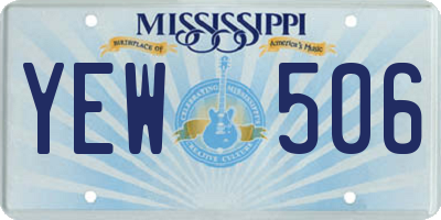 MS license plate YEW506