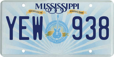 MS license plate YEW938