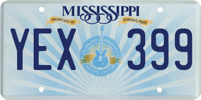 MS license plate YEX399