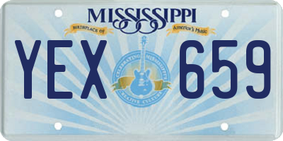 MS license plate YEX659