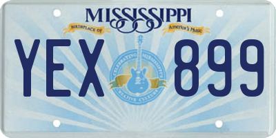 MS license plate YEX899