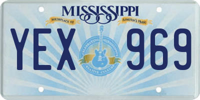 MS license plate YEX969