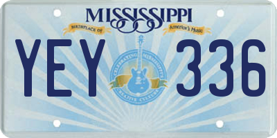 MS license plate YEY336