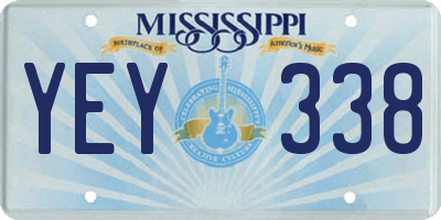 MS license plate YEY338