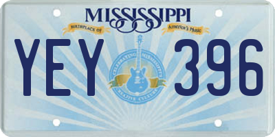MS license plate YEY396