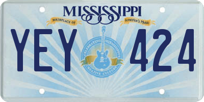 MS license plate YEY424