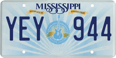 MS license plate YEY944