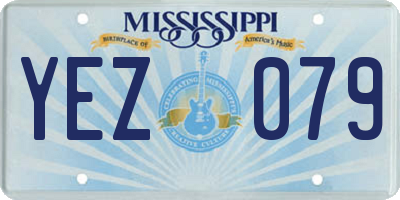MS license plate YEZ079